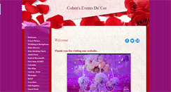 Desktop Screenshot of cohensevents.com