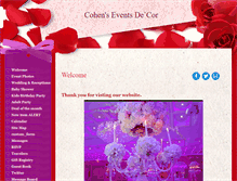 Tablet Screenshot of cohensevents.com